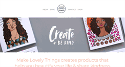 Desktop Screenshot of makelovelythings.com